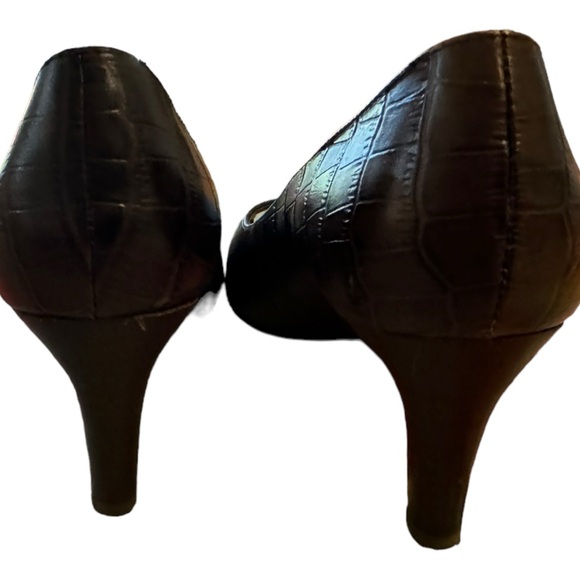 CHAPS RALPH LAUREN Women's Brown Size 6B Peep Toe Heels - Picture 3 of 6